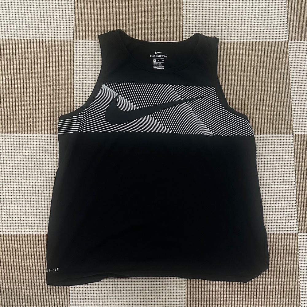 Nike Black and White Graphic Tank